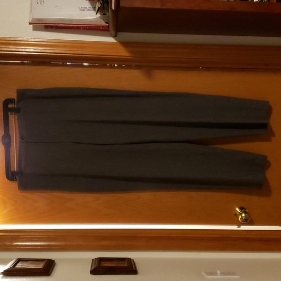 π$8 or 4/$20!Apt. 9 Gray Slight Plaid Print Dress Business Casual Pants Size 14 - Picture 1 of 7